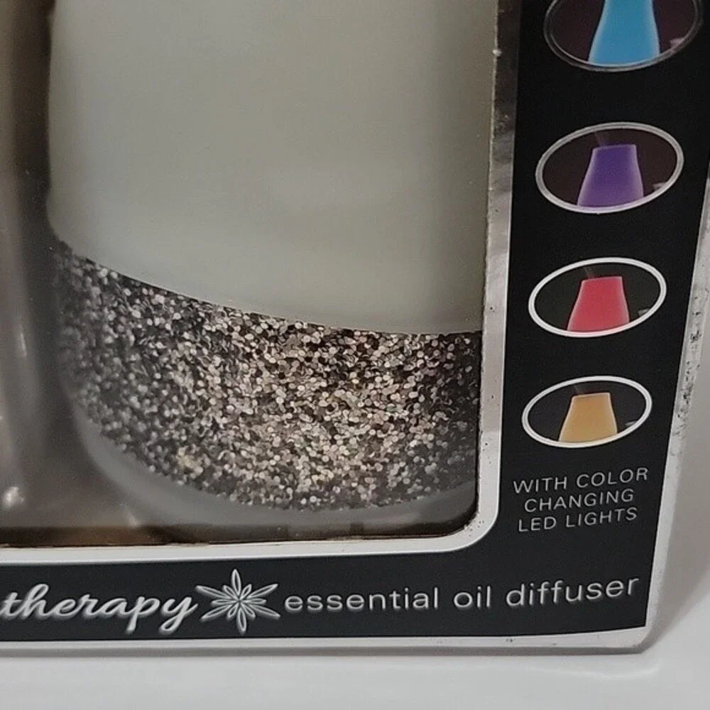 GOLDESSENCE Aroma Therapy Essential Oil Sparkle Color Changing Diffuser NIB